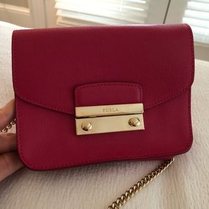 Furla hot pink purse
